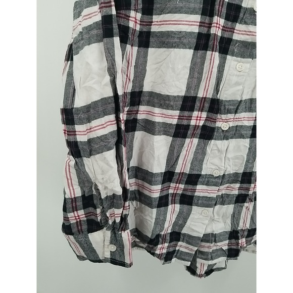 Faded Glory Long‎ Sleeve Button Up Flannel Plaid Shirt Womens 1X 16W - Picture 4 of 6
